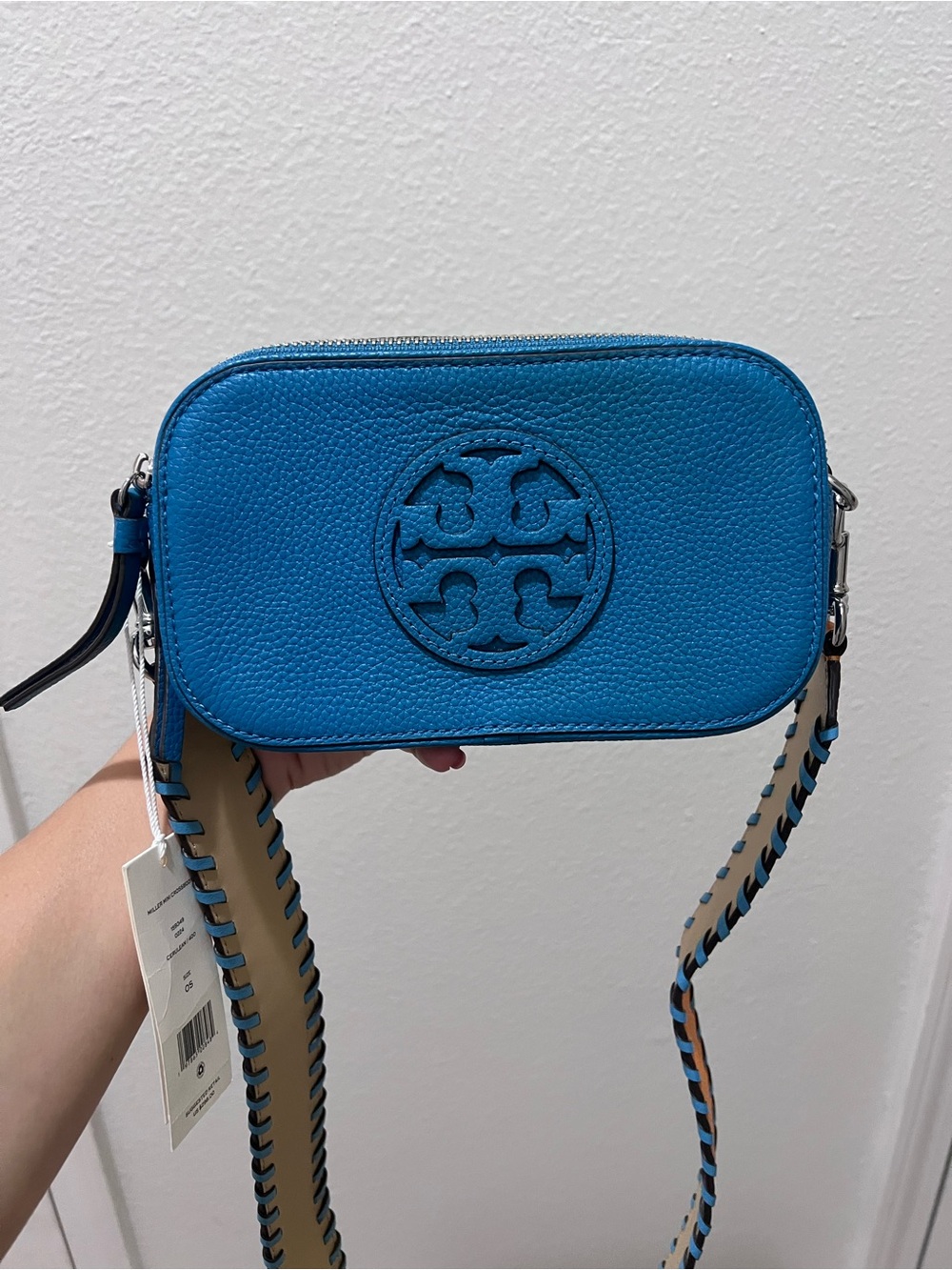Tory Burch Blue Leather Crossbody Bag